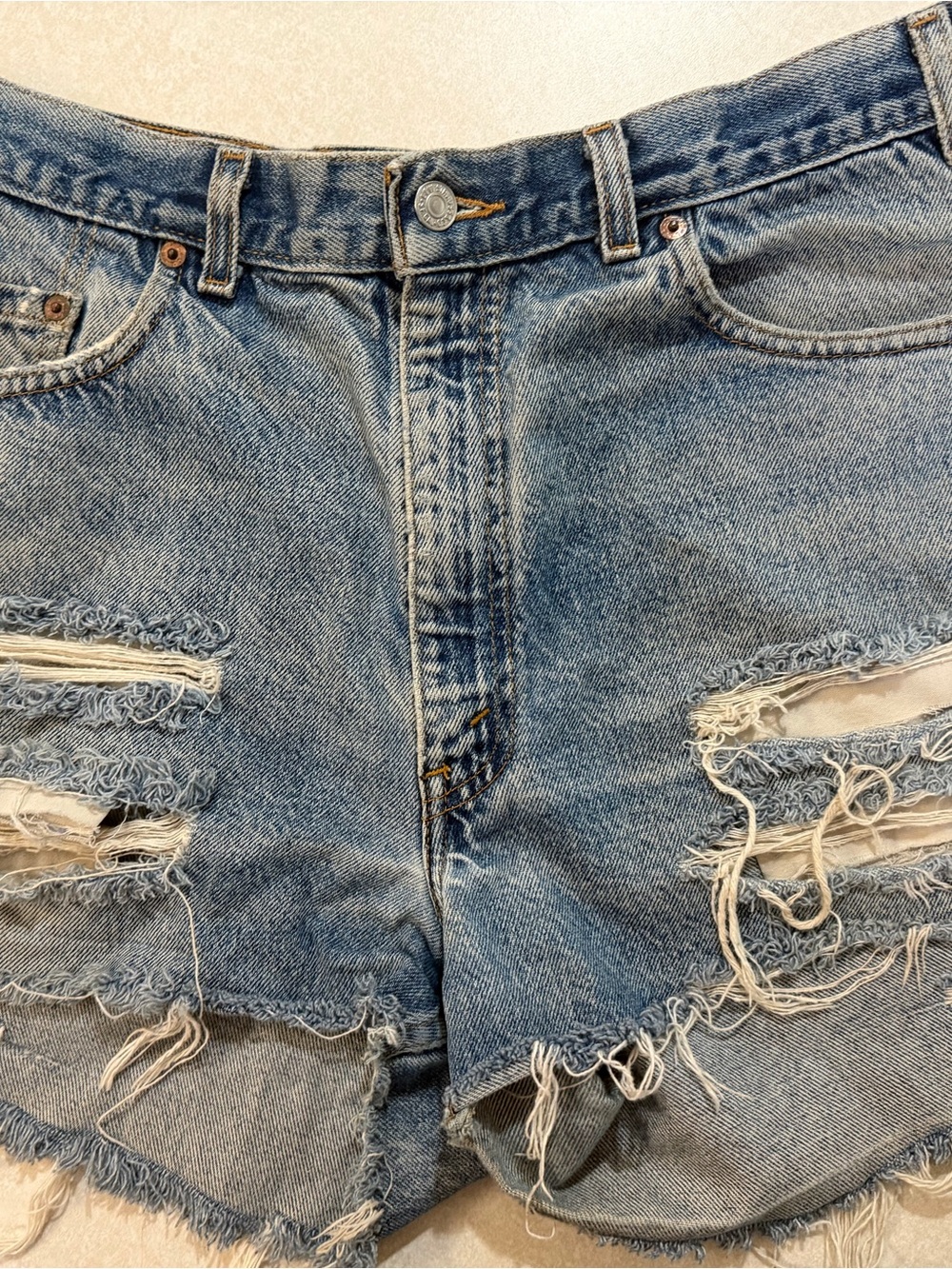 Vintage Levi 550 cut off shorts